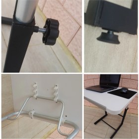 Resim Depolife Akrobat Yan Sehpa Yabla Eğim ve Yükseklik Ayarlı Notebook Laptop Çalışma Masası 