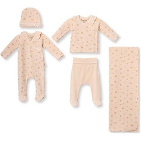 Resim BabyCosy Organic Wear Babycosy Hastane Çıkışı Şeftali Bej 