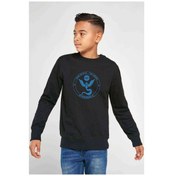 Resim Riverdale Team Mystic Pokemon Go Baskılı Unisex Çocuk Siyah Swea 