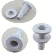 Resim Willowhaven 3/4 Beyaz Plastik Deniz Scupper Valfi Tekne Tahliye Plugu Guverte Altı Drenaj 