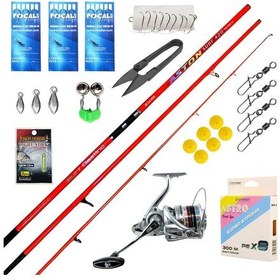 Resim Bauer Furia Aston Tam Takım Üst Segment Surf Olta Seti 