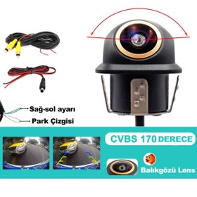 Resim Universal SERVİS PİRAMİT GÖMME TİP GERİ GÖRÜŞ KAMERASI 