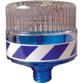 Resim İleri Trafik Solar Flaşörlü Uyarı Lambası Mavi 534231110 