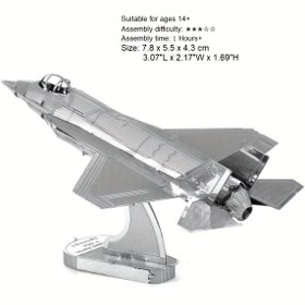 Resim 3D Metal Yapboz DİY Savaş Uçağı Puzzle Modeli Üç Boyutlu Metal Montaj El İşi Kız Arkadaşa Düğün Hediyesi Noel Süsü Masaüstü Dekoru 