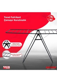 Resim Yakut Serisi - Trend Full-hard Borulu Çamaşır Kurutmalık - Ekonomik Çamaşır Kurutma Askısı Antrasit 