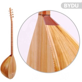 Resim Atakan BYDU Bağlama Yaprak Dut Uzun Sap + Kılıf Hediye | Uzun Sap - El Yapımı - Zengin Ses 