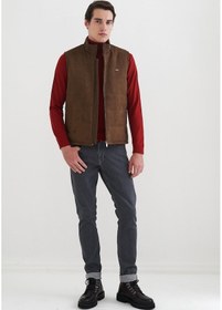 Resim Pierre Cardin Erkek Suni Deri Yelek 001 