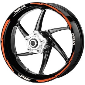 Resim Deeb X-Max Jant Şeridi Turuncu Beyaz Model S 