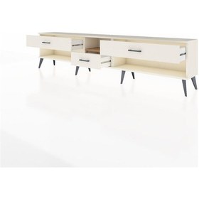 Resim Arges Tv Ünitesi Tek Raflı 3 Çekmeceli 220x30x51 Aytaşı-çam/aytaşı Atlas Çam/aytası - Aytası 