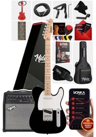 Resim Midex Tlx-50wb-50amp Tele Kasa Maple Klavye 2 Single-coil 50w Amfili Elektro Gitar 