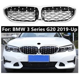 Resim Bmw 3 Serisi G20 Ön Panjur Böbrek Diamond Model Krom 