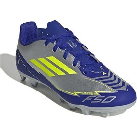 Resim adidas F50 Club Messi Çocuk Gri Çim Saha Kramponu 
