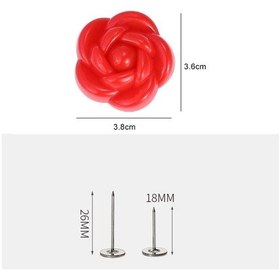 Resim 8 Adet Gül Desenli Yorgan Nevresim Sabitleme Klipsi Yorgan Kayma Önleyici 