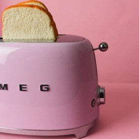 Resim Smeg Pastel Mavi 2X1 Ekmek Kızartma TSF01PBEU 