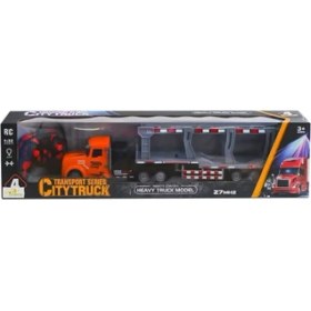 Resim LA012-3 Kumandalı Şarjlı Işıklı Transport Tır 1:32 -Limon Oyuncak 