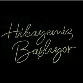 Resim Hikayemiz Başlıyor Yazılı Neon Led Renkli 