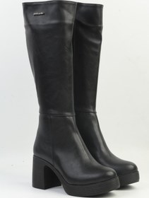 Resim Pierre Cardin ® | PC-54122 - Siyah - Kadın Topuklu Çizme 