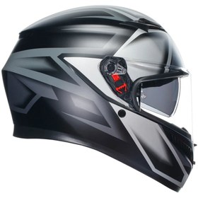 Resim AGV K3 Compound Kapalı Kask Mat Siyah-gri 