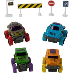 Resim Picolo Mondi Çek Bırak Araba Seti - Metal 