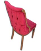 Resim BENGİ TİCARET Sandalye 17995 Fitil Model Kayın Ince Retro Ayak Kapitone Papel Ortopedik Oturum 