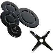 Resim Ukinox Uyumlu 1 Li Cezvelik Aparatı Ankastre Set Üstü Ocak 4 Lü Kapak - 552277954 