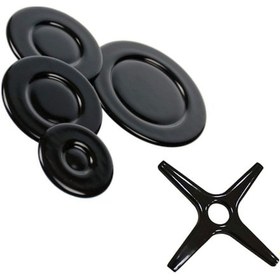 Resim Ukinox Uyumlu 1 Li Cezvelik Aparatı Ankastre Set Üstü Ocak 4 Lü Kapak - 552277954 