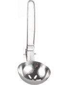 Resim Teltree Lixada Katlanabilir Paslanmaz Çelik Süzgeç Kaşık, 7x17 Cm, 35 G Çok Renkli 