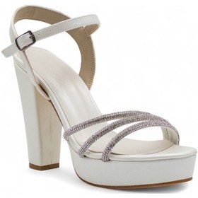 Resim Berk Taşlı Platform Yüksek Kalın Topuklu Abiye Sedef 