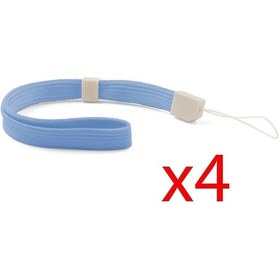 Resim Wii Uzaktan Kumandası Psp Dsl 3ds Dsi 2ds Anahtarı Kaiyi İçin 4x Mavi El Bilek Kayışı 
