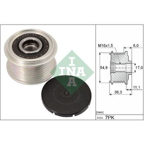 Resim INA 535029810 Alternator Rulmani (7 Kanalli) Nissan Navara 2.3 Motor D23 Kasa 2015 231004JA0A (WP434928) 