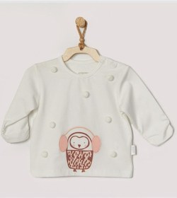 Resim Andywawa Kız Bebek Penguen Kabartmalı Ekru Tshirt Ac22366 001 