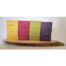 Resim Doğal Üretim Sabunu Karışık (Safran-Gül-Lavanta-Aleovera) 12'li Set 