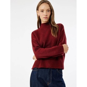 Resim Koton Dik Yaka Uzun Kollu Basic Kadın Triko Kazak 6WAL90112HT (6WAL90112HT) 