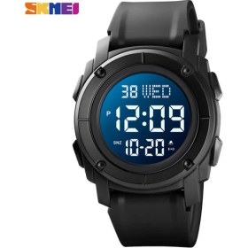 Resim Hanyang Siyah Siyah Skmeı Açık Askeri Chrono Geri Sayım Spor Izle Erkekler Çalar Saat 5bar Su Geçirmez Saatler LED Dijital Saat Reloj Hombre 1853 (Yurt Dışından) 