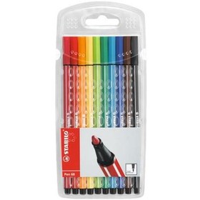 Resim Stabilo Keçe Uçlu Boya Kalemi 1 MM 10 LU 6810/PL 