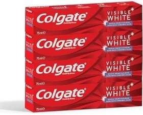 Resim Colgate Visible White Beyazlatıcı Diş Macunu, 75ml x 4 Adet 