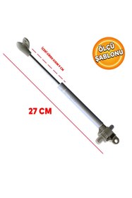 Resim NZB Dolap Amortisörü Gazlı Piston Kapak Hidroliği Fren Frenli Ayarlanabilir (27 cm 100 NT) 