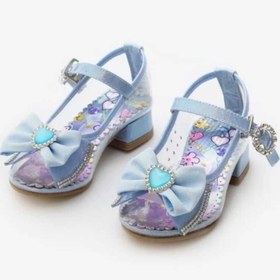Resim BAYRAMOĞLU KUNDURA Byk Mavi,şeffaf, Topuklu Kız Çocuk Sinderelaa Cam Ayakkabı 