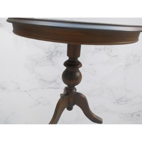 Resim BENGİ TİCARET Fiskos 17385 Baba ayak Model Parlak Kayın Arslan ayak MDF tabla Ceviz El Yapım 