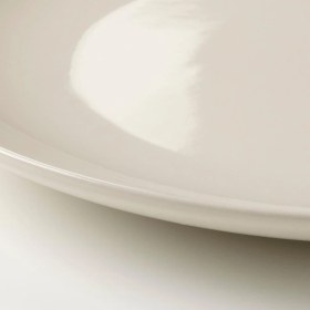 Resim IKEA Stoneware Yuvarlak Tabak Seti Parlak Bej Renk 26 cm 4 Adet 