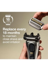 Resim Hype Store Elektrikli Tıraş Makinesi Yedek Tıraş Parçası 94M, Gümüş, 9 Pro ve Series 9 Tıraş Makineleri İle Uyu 