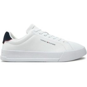 Resim Tommy Hilfiger Tommy Jeans Erkek Beyaz Pebble Grain Court Sneaker 