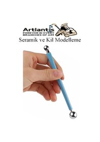 Resim Top Uçlu Seramik Ve Kil Modelleme Seti 4 Lü 1 Paket Polimer Kil Şekillendirme Çömlek Oyma Çiçek Marzipan Mandala Top Ütü 