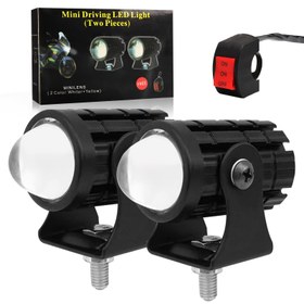 Resim 12V 24V LED Motosiklet Farları Yüksek/Düşük Işın Yardımcı Sürüş Sis Işığı Offroad 4x4 Araba Kamyon 4WD SUV ATV Için 