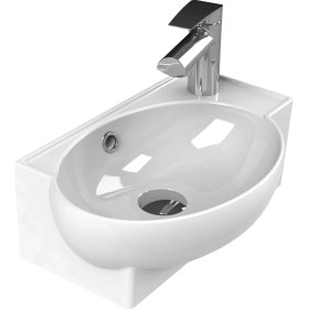 Resim Turkuaz Seramik Mini Köşe Lavabo 28 x 45 cm 