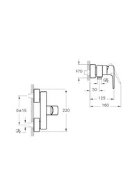 Resim Artema A4272623 Root Round Duş Bataryası, Altın 