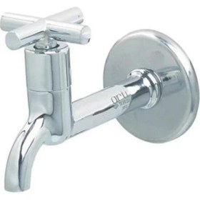 Resim Open Cart Akdenizpos KG01 Artı Aç Kapa 4 Kollu Krom Çevirveli Musluk Duvardan Tek Girişli (Yeni) 