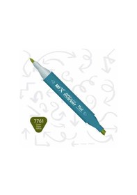 Resim Supertrend Supertrend Sketch Marker Duo Çift Uçlu Marker Kalem 7761 Green Glaze Yellow 