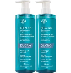 Resim Ducray Keracnyl Gel Yağlı Ve Akneli Ciltler İçin Temizleme Jeli 400ml 2 Adet 