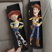 Resim 1 Çift (2 Adet) Woody & Jessie Araba Koltuğu Kemeri Omuz Koruyucu, Araba İç Aksesuarları, Sevimli Araba Koltuğu Omuz Askı Koruyucuları, Çok Fonksiyonlu Askı Koruyucuları, Sırt Çantaları ve Koltuk Kemeri İçin Uygun. 